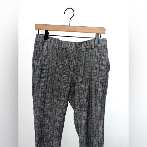 THEORY Wool Plaid Trouser Pants Size 4 - Picture 2 of 12